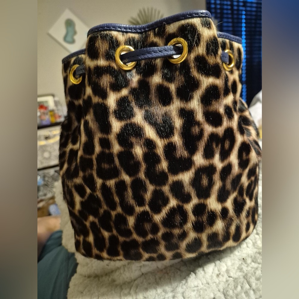 Marc By Marc Jacobs Leopard Print Tote with Blue Accents - Picture 6 of 10